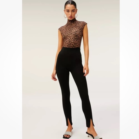 Good American The Boss Pant Skinny With Zips in Black Sz 8 (5XL) NWT - Picture 1 of 11